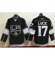 Los Angeles Kings  #17 Milan Lucic Black Home Stitched NHL Jersey