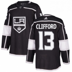 Mens Adidas Los Angeles Kings 13 Kyle Clifford Premier Black Home NHL Jersey 