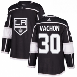 Mens Adidas Los Angeles Kings 30 Rogie Vachon Premier Black Home NHL Jersey 