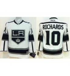 Kids Los Angeles Kings #10 Mike Richards White NHL Jerseys