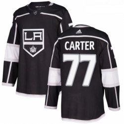 Youth Adidas Los Angeles Kings 77 Jeff Carter Authentic Black Home NHL Jersey 