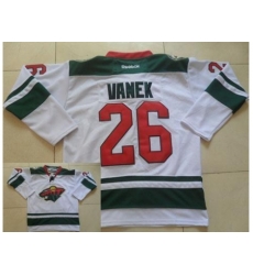 Minnesota Wild 26 Thomas Vanek White Stitched NHL Jersey