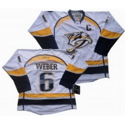 Nashville Predators #6 Shea weber C PATCH white Jersey