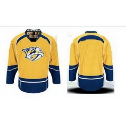 Nashville Predators Authentic Jerseys #00 BLANK YELLOW Jersey