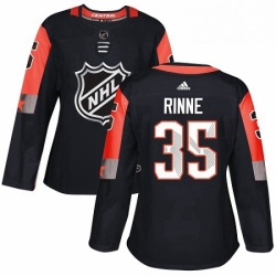 Womens Adidas Nashville Predators 35 Pekka Rinne Authentic Black 2018 All Star Central Division NHL Jersey 