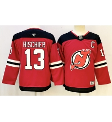 Youth New Jersey Devils 13 Nico Hischier Red 2024 25 Home With C Patch Stitched Hockey Jersey Youth New Jersey Devils 13 Nico Hischier Red 2024 25 Home With C Patch Stitched Hockey Jersey