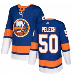 Youth Adidas New York Islanders 50 Adam Pelech Premier Royal Blue Home NHL Jersey 