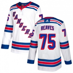 Men New York Rangers 75 Ryan Reaves White Stitched Jersey