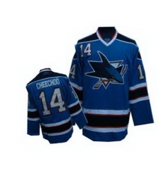 San Jose Sharks 14 blue CHEECHOO Jersey