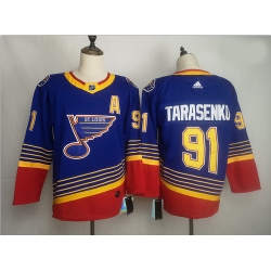 Blues 91 Vladimir Tarasenko Blue Adidas Jersey