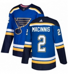 Mens Adidas St Louis Blues 2 Al Macinnis Authentic Royal Blue Home NHL Jersey 