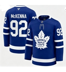 Men Toronto Maple Leafs #92 Gavin McKENNA Fanatics Home Blue Stitched Hockey Jersey
