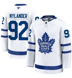 Men Toronto Maple Leafs Alex Nylander 92 Fanatics Away White Premium Stitched Hockey Jersey