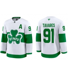 Men Toronto Maple Leafs John Tavares 91 White St Patricks Authentic Jersey Men Toronto Maple Leafs John Tavares 91 White St Patricks Authentic Jersey