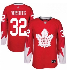 Mens Adidas Toronto Maple Leafs 32 Kris Versteeg Authentic Red Alternate NHL Jersey 