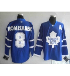 Pittaburgh Toronto Maple Leafs 8 KOMISAREK blue Jerseys