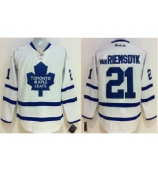 Toronto Maple Leafs 21 James Van Riemsdyk White Stitched NHL Jersey