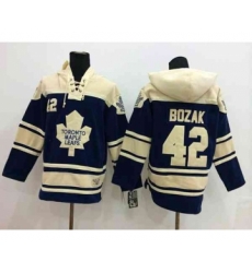 nhl jerseys toronto maple leafs #42 bozak blue-cream[pullover hooded sweatshirt]