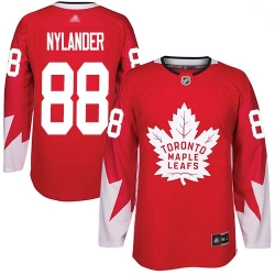 Youth Maple Leafs 88 William Nylander Red Team Canada Authentic Stitched Hockey Jersey