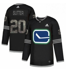 Mens Adidas Vancouver Canucks 20 Brandon Sutter Black 1 Authentic Classic Stitched NHL Jerseyy 