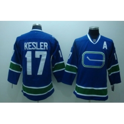 Vancouver Canucks 17 Kesler blue 3rd Jersey A patch