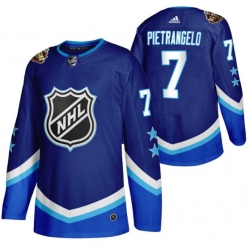 Men Vegas Golden Knights 7 Alex Pietrangelo 2022 All Star Blue Stitched Jersey