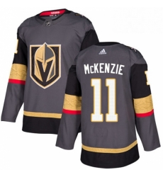 Mens Adidas Vegas Golden Knights 11 Curtis McKenzie Premier Gray Home NHL Jersey 