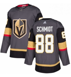 Mens Adidas Vegas Golden Knights 88 Nate Schmidt Authentic Gray Home NHL Jersey 