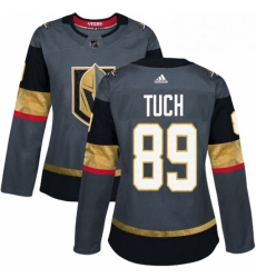 Womens Adidas Vegas Golden Knights 89 Alex Tuch Authentic Gray Home NHL Jersey 