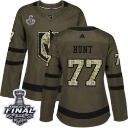 womens brad hunt vegas golden knights jersey green adidas 77 nhl 2018 stanley cup final authentic salute to service