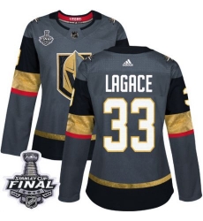 womens maxime lagace vegas golden knights jersey gray adidas 33 nhl home 2018 stanley cup final authentic