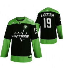 Men Washington Capitals 19 Nicklas Backstrom Green 2020 Adidas Jersey