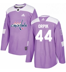 Youth Adidas Washington Capitals 44 Brooks Orpik Authentic Purple Fights Cancer Practice NHL Jersey 