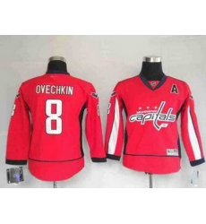 Youth Washington Capitals 8 A.Ovechkin RED jerseys