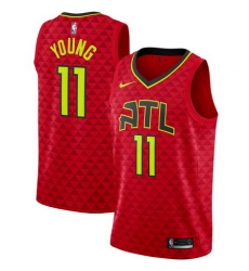 Men Atlanta Hawks 11 Trae Young Statement Edition Red Jersey