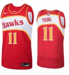 Men Nike Atlanta Hawks Trae Young 1986 Road Swingman Jersey