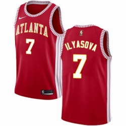 Mens Nike Atlanta Hawks 7 Ersan Ilyasova Swingman Red NBA Jersey Statement Edition 