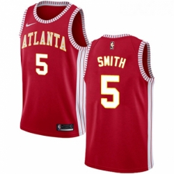 Womens Nike Atlanta Hawks 5 Josh Smith Authentic Red NBA Jersey Statement Edition