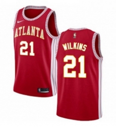 Youth Nike Atlanta Hawks 21 Dominique Wilkins Swingman Red NBA Jersey Statement Edition