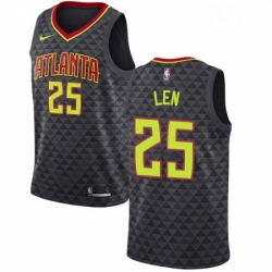 Youth Nike Atlanta Hawks 25 Alex Len Swingman Black NBA Jersey Icon Edition 