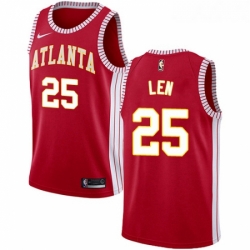 Youth Nike Atlanta Hawks 25 Alex Len Swingman Red NBA Jersey Statement Edition 