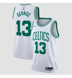 Men Boston Celtics 13 Paul George White 2026 Association Edition Stitched Basketball Jersey Men Boston Celtics 13 Paul George White 2026 Association Edition Stitched Basketball Jersey