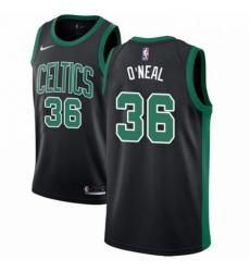 Mens Adidas Boston Celtics 36 Shaquille ONeal Authentic Black NBA Jersey Statement Edition 