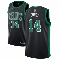 Youth Adidas Boston Celtics 14 Bob Cousy Swingman Black NBA Jersey Statement Edition