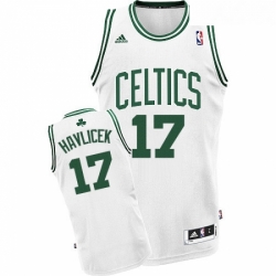 Youth Adidas Boston Celtics 17 John Havlicek Swingman White Home NBA Jersey