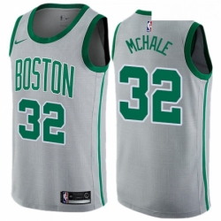 Youth Nike Boston Celtics 32 Kevin Mchale Swingman Gray NBA Jersey City Edition 