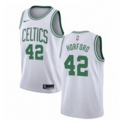 Youth Nike Boston Celtics 42 Al Horford Authentic White NBA Jersey Association Edition