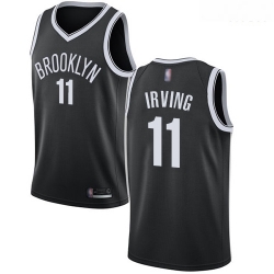 Nets #11 Kyrie Irving Black Basketball Swingman Icon Edition Jersey