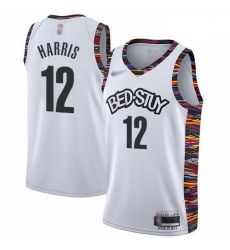 Nets 12 Joe Harris White Basketball Swingman City Edition 2019 20 Jersey