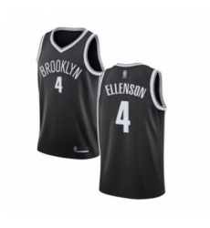 Youth Brooklyn Nets 4 Henry Ellenson Authentic Black Basketball Jersey Icon Edition 